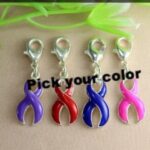 Ribbon Awareness Charms for Bracelet
